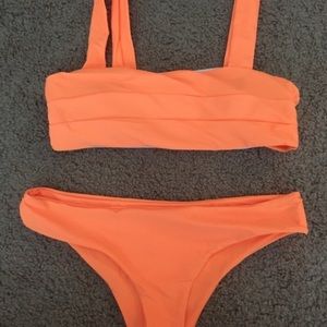 NWOT neon orange bikini!